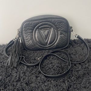 Valentino Black Leather Crossbody bag